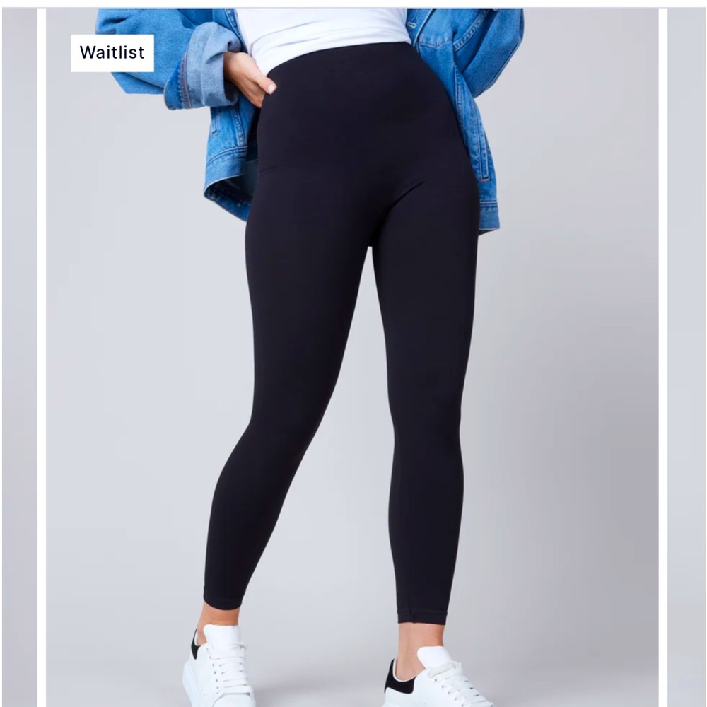 SPANX ECO HIGH WAIST SEAMLESS BLACK LEGGINGS PLUS SIZE WOMAN 1X